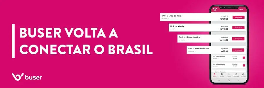 Buser volta a conectar 30 destinos com o retorno da operação