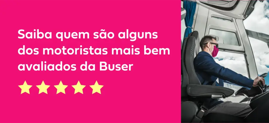 motoristas mais bem avaliados da Buser