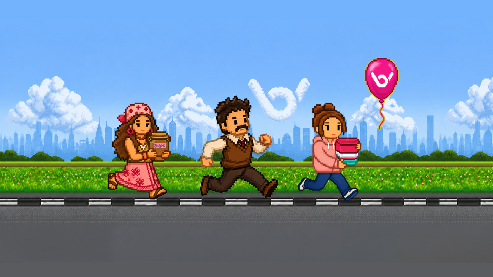 Arte de aniversário de 9 anos da Buser com chamada para participar do game e desbloquear descontos